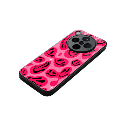 Acid Smiles Pink stylish phone case for oppo find x8 | glossy glass and slim fit