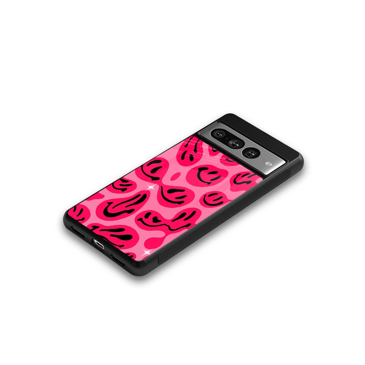 Acid Smiles Pink google pixel 7 pro mobile cover | shockproof glass phone case
