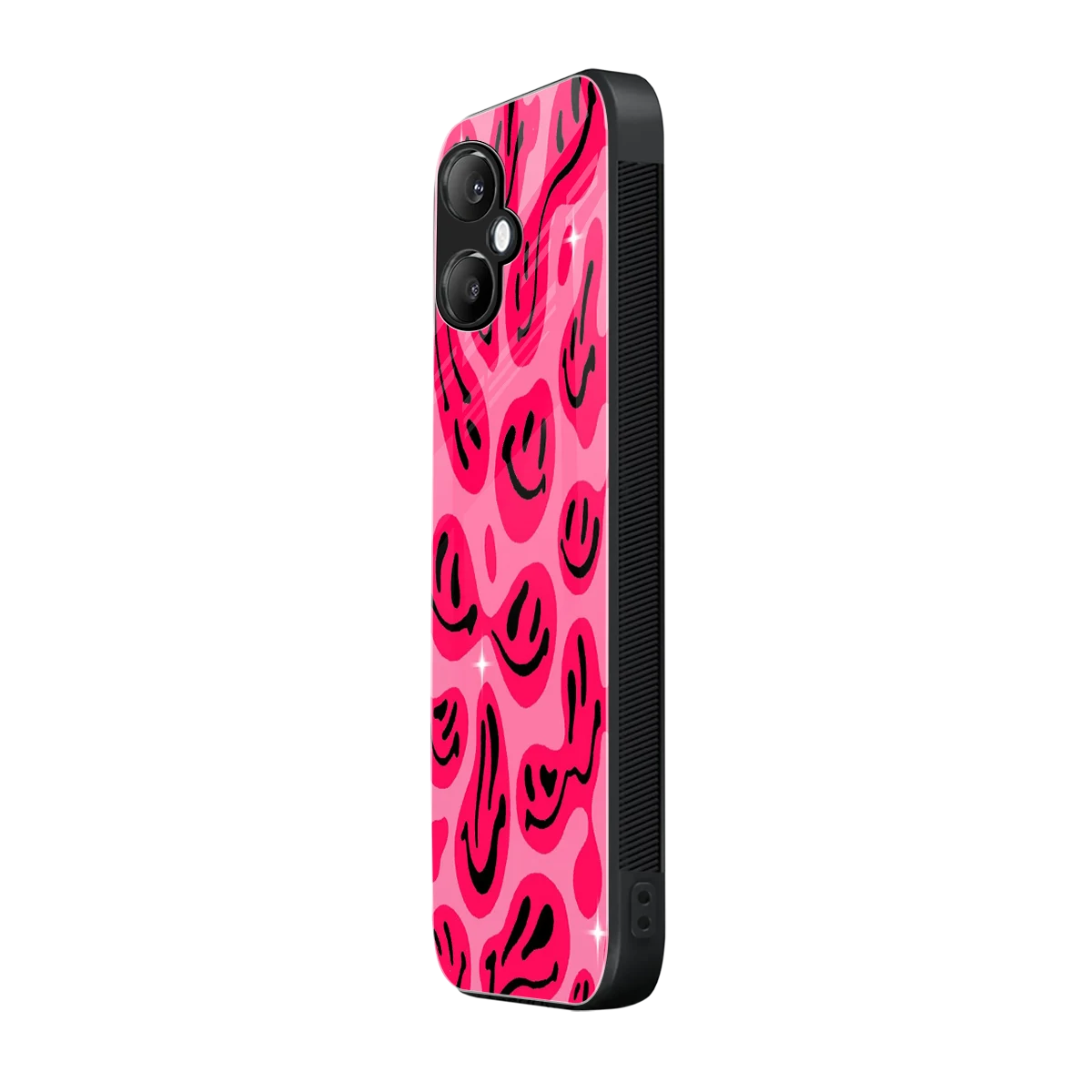Acid Smiles Pink samsung galaxy a06 5g mobile cover | shockproof glass phone case