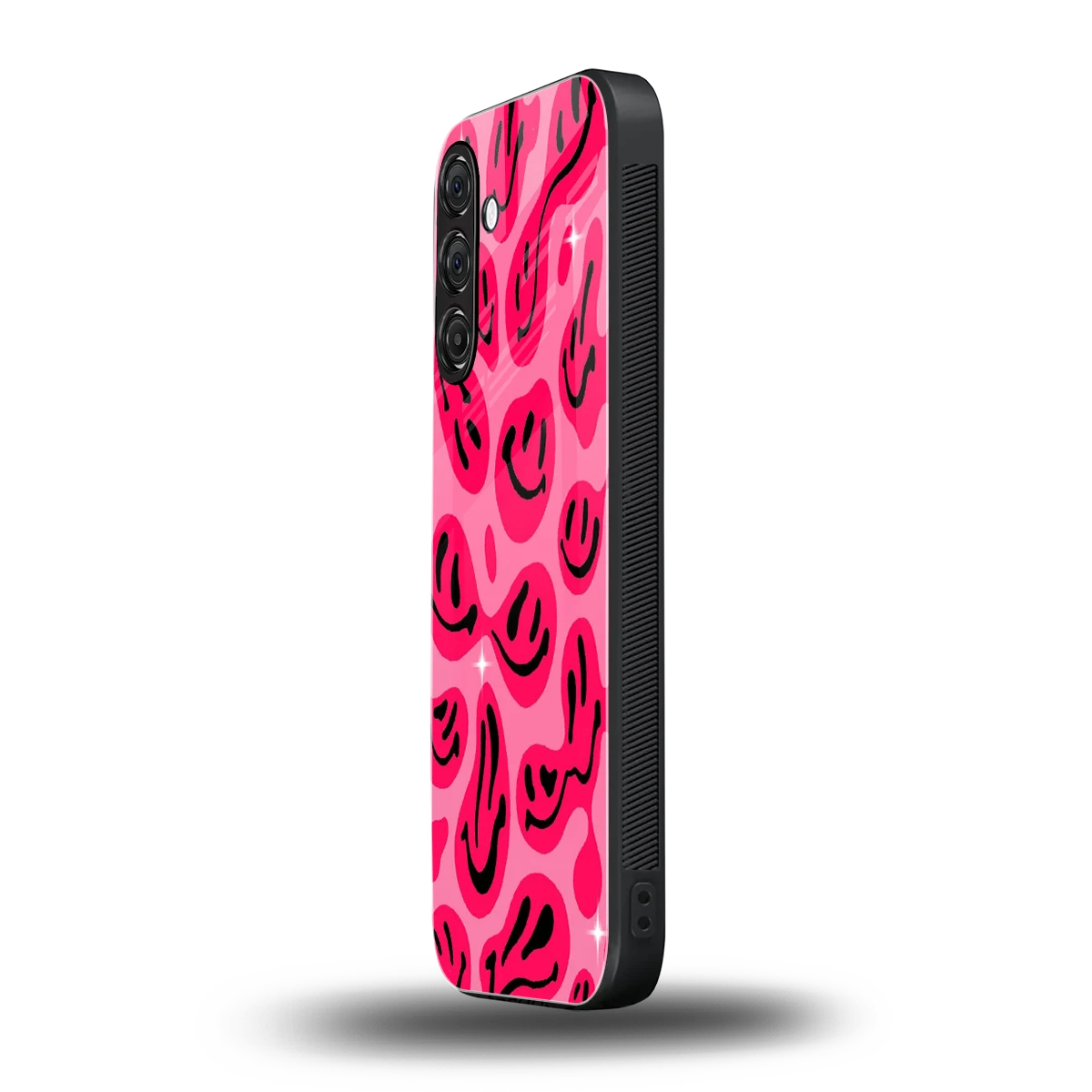 Acid Smiles Pink samsung galaxy a15 5g mobile cover | shockproof glass phone case