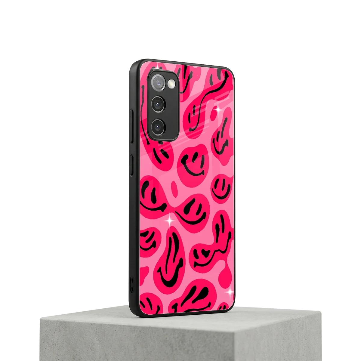 Acid Smiles Pink samsung galaxy s20 fe mobile cover | shockproof glass phone case