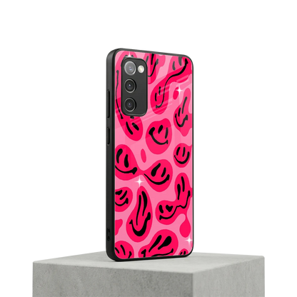 Acid Smiles Pink samsung galaxy s20 fe mobile cover | shockproof glass phone case