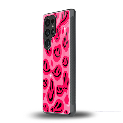 Acid Smiles Pink samsung galaxy s26 ultra mobile cover | shockproof glass phone case