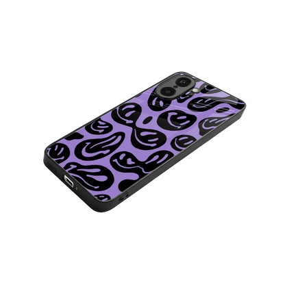 Acid Smiles Purple stylish phone case for oneplus nord ce5 5g | glossy glass and slim fit