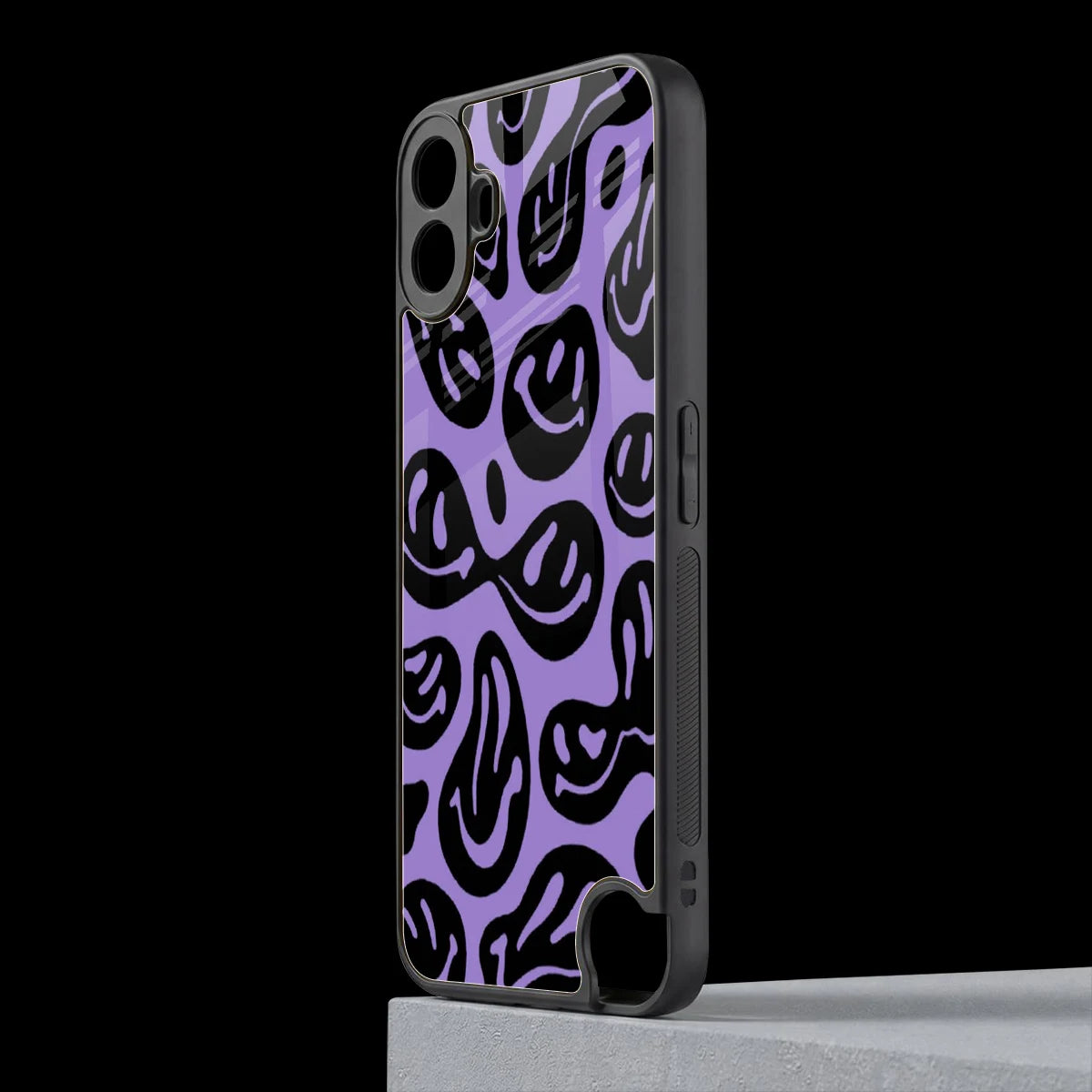 Acid Smiles Purple cmf nothing phone 1 mobile cover | shockproof glass phone case