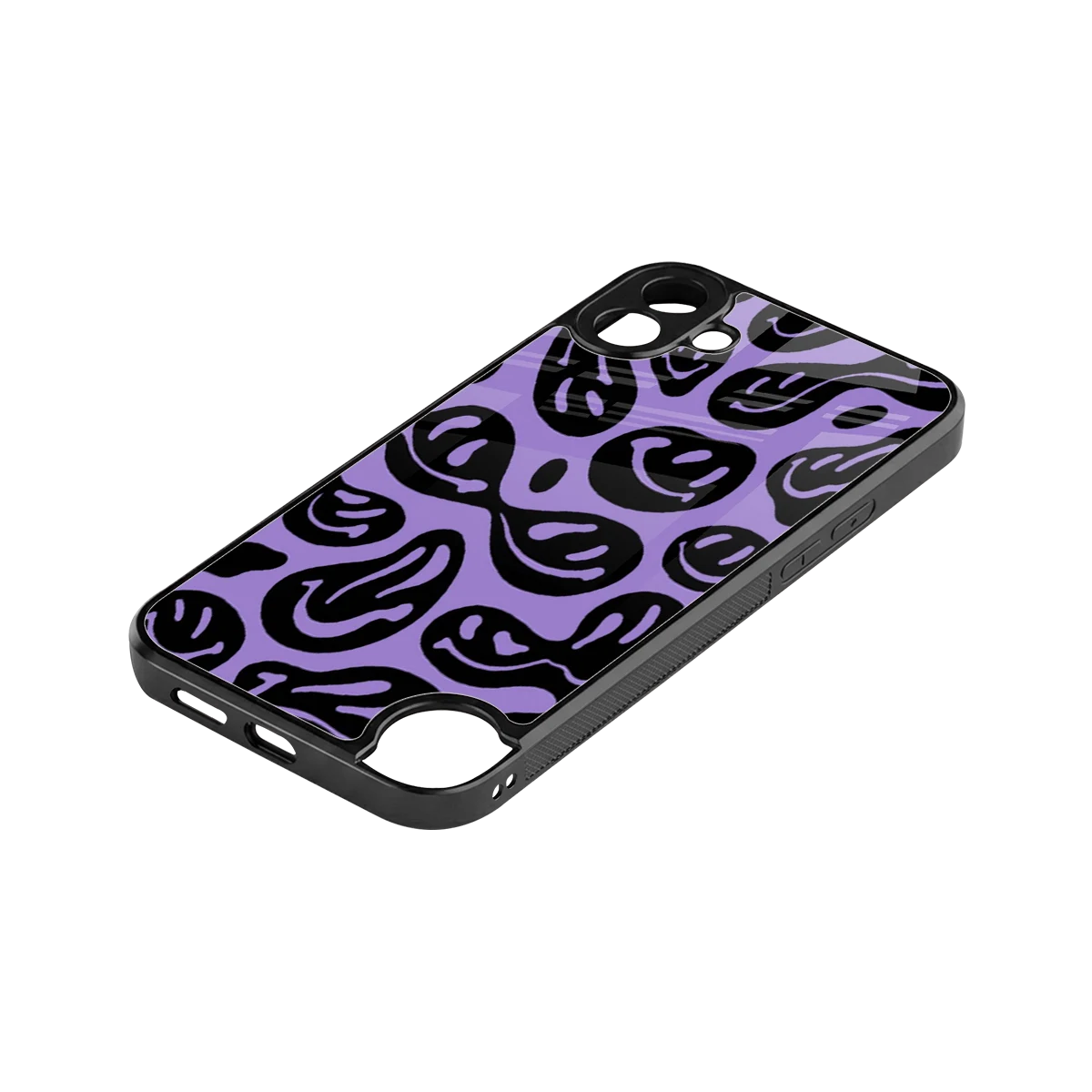 Acid Smiles Purple stylish phone case for cmf nothing phone 1 | glossy glass and slim fit