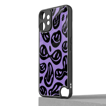 Acid Smiles Purple cmf nothing phone 2 pro mobile cover | shockproof glass phone case