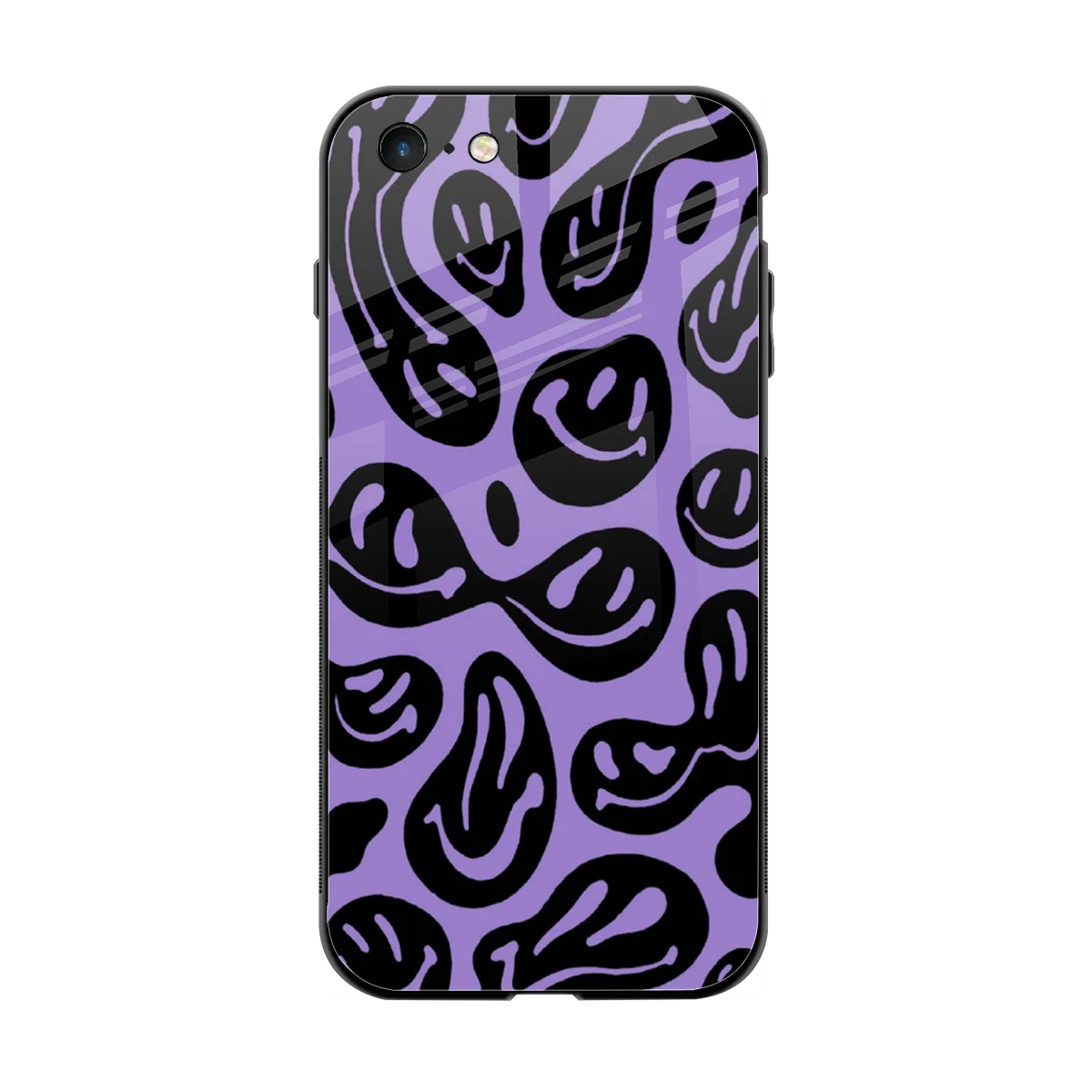 Acid Smiles Purple back phone cover | glass case for iphone 6