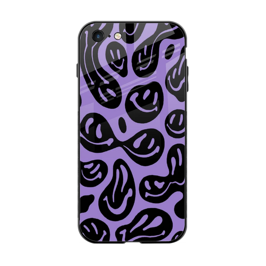 Acid Smiles Purple back phone cover | glass case for iphone 6