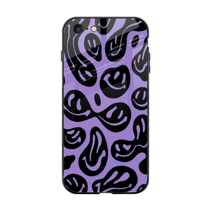Acid Smiles Purple back phone cover | glass case for iphone 6s