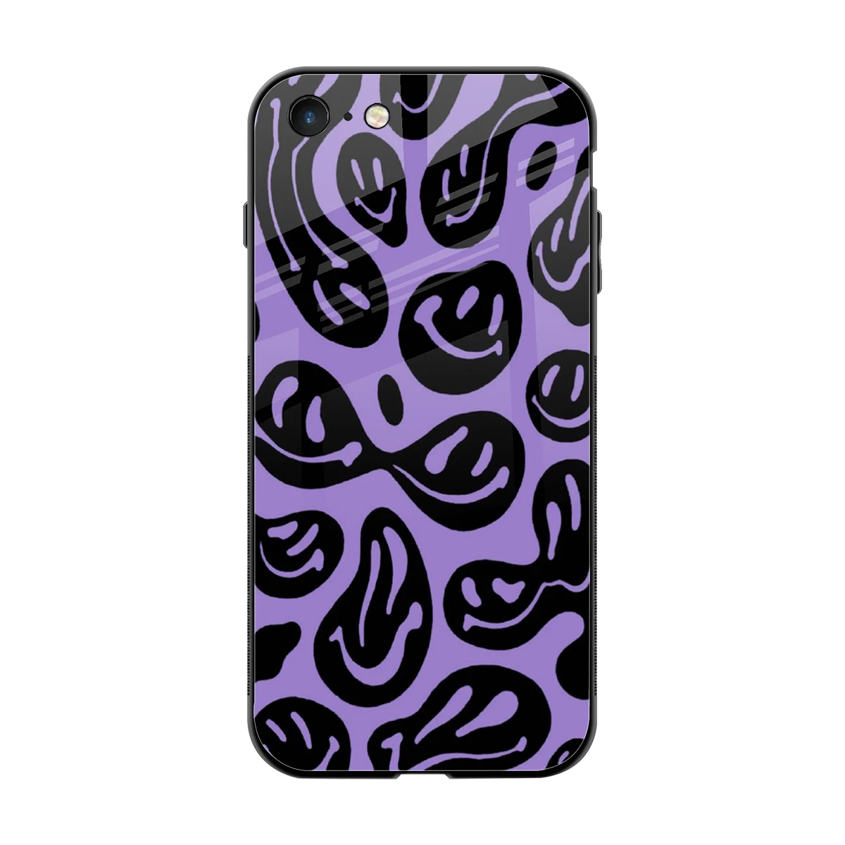 Acid Smiles Purple back phone cover | glass case for iphone 7