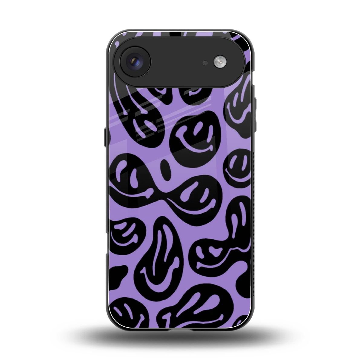 Acid Smiles Purple back phone cover | glass case for iphone air