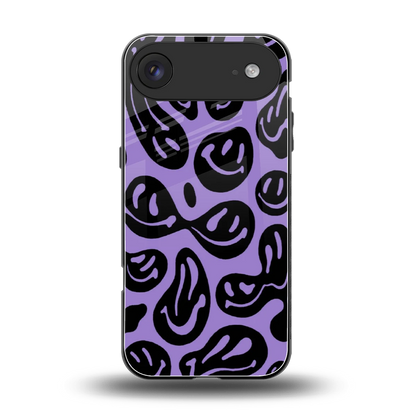 Acid Smiles Purple back phone cover | glass case for iphone air