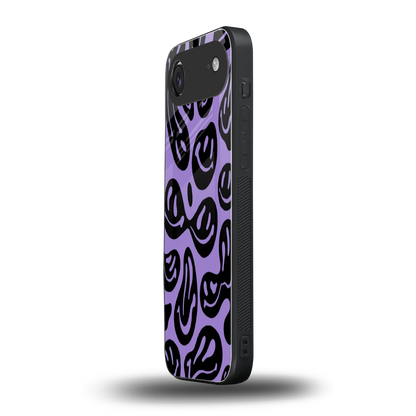 Acid Smiles Purple iphone air mobile cover | shockproof glass phone case