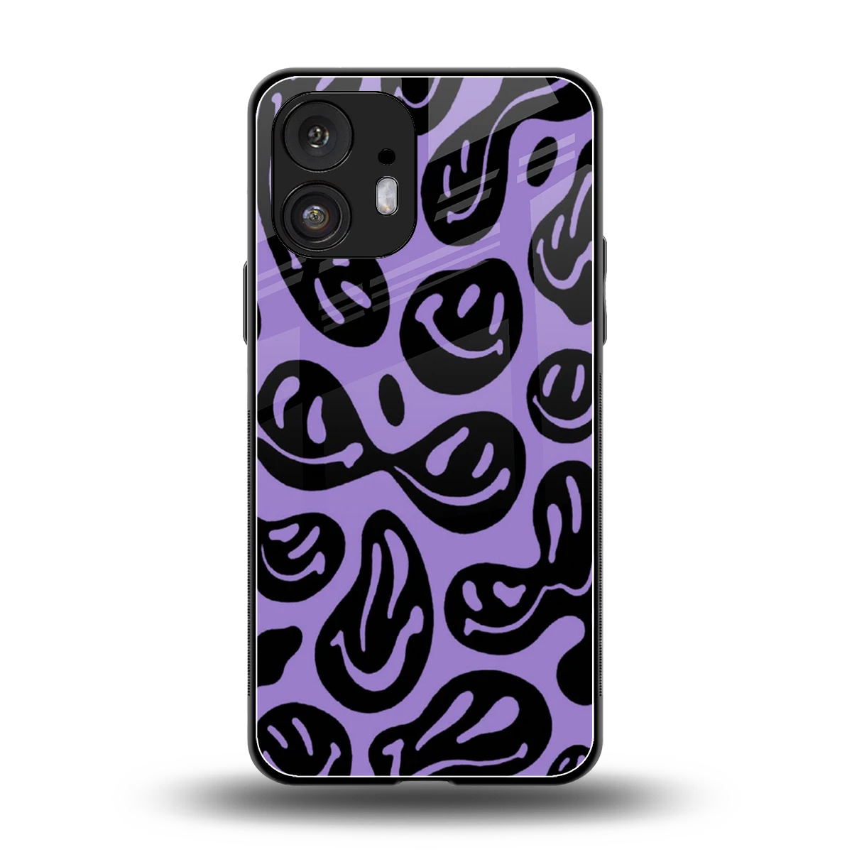 Acid Smiles Purple back phone cover | glass case for nothing phone 2