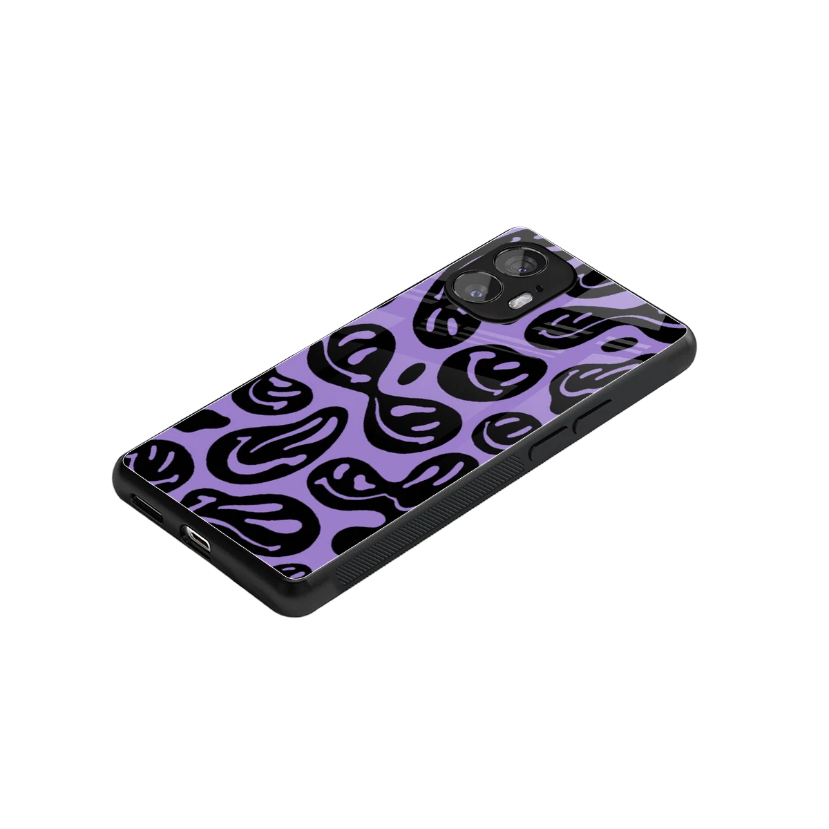Acid Smiles Purple stylish phone case for nothing phone 2 | glossy glass and slim fit