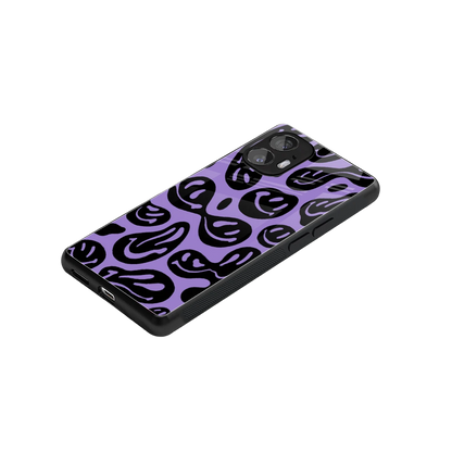 Acid Smiles Purple stylish phone case for nothing phone 2 | glossy glass and slim fit