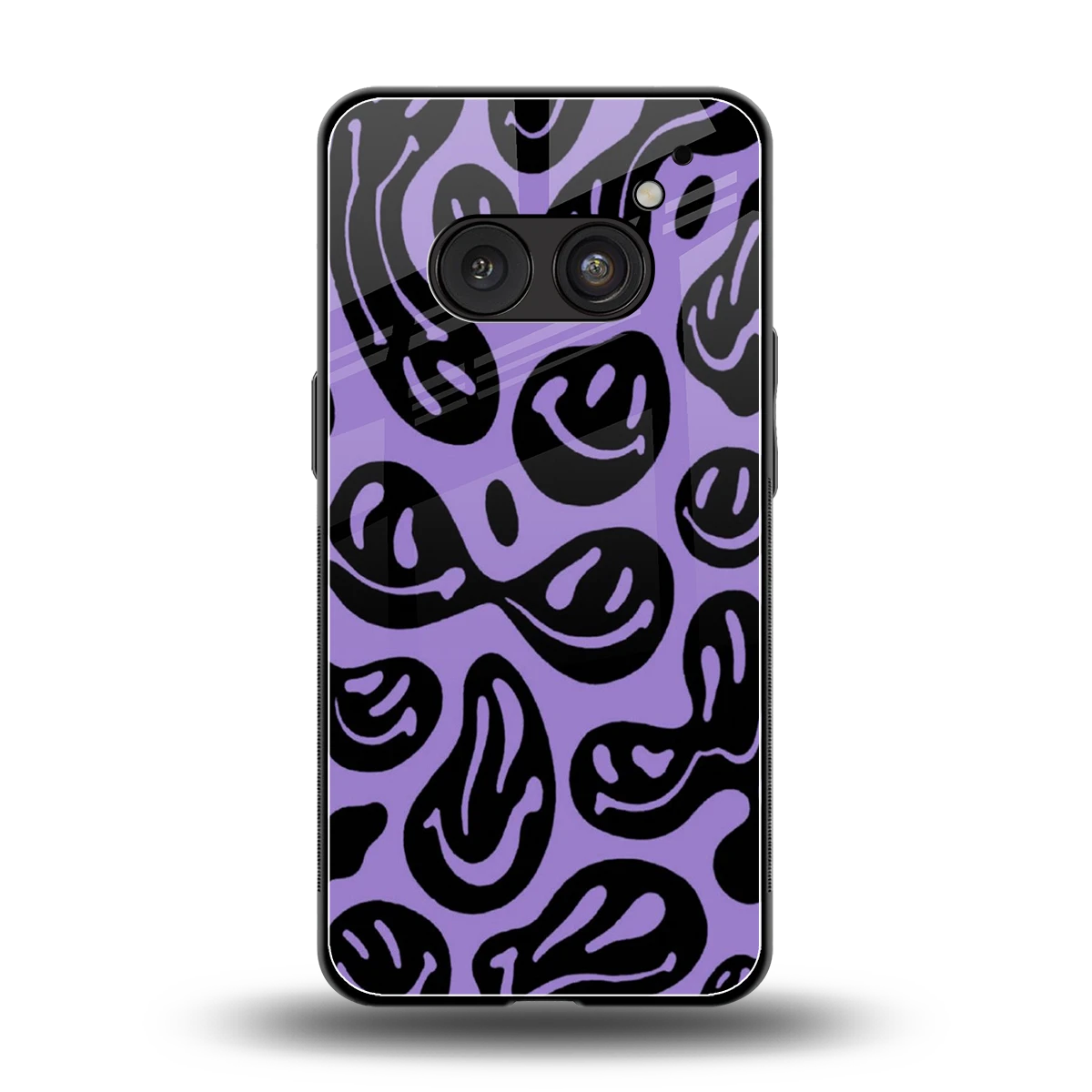 Acid Smiles Purple back phone cover | glass case for nothing phone 2a plus