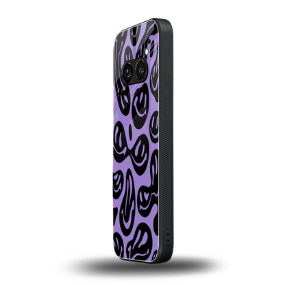 Acid Smiles Purple nothing phone 2a plus mobile cover | shockproof glass phone case
