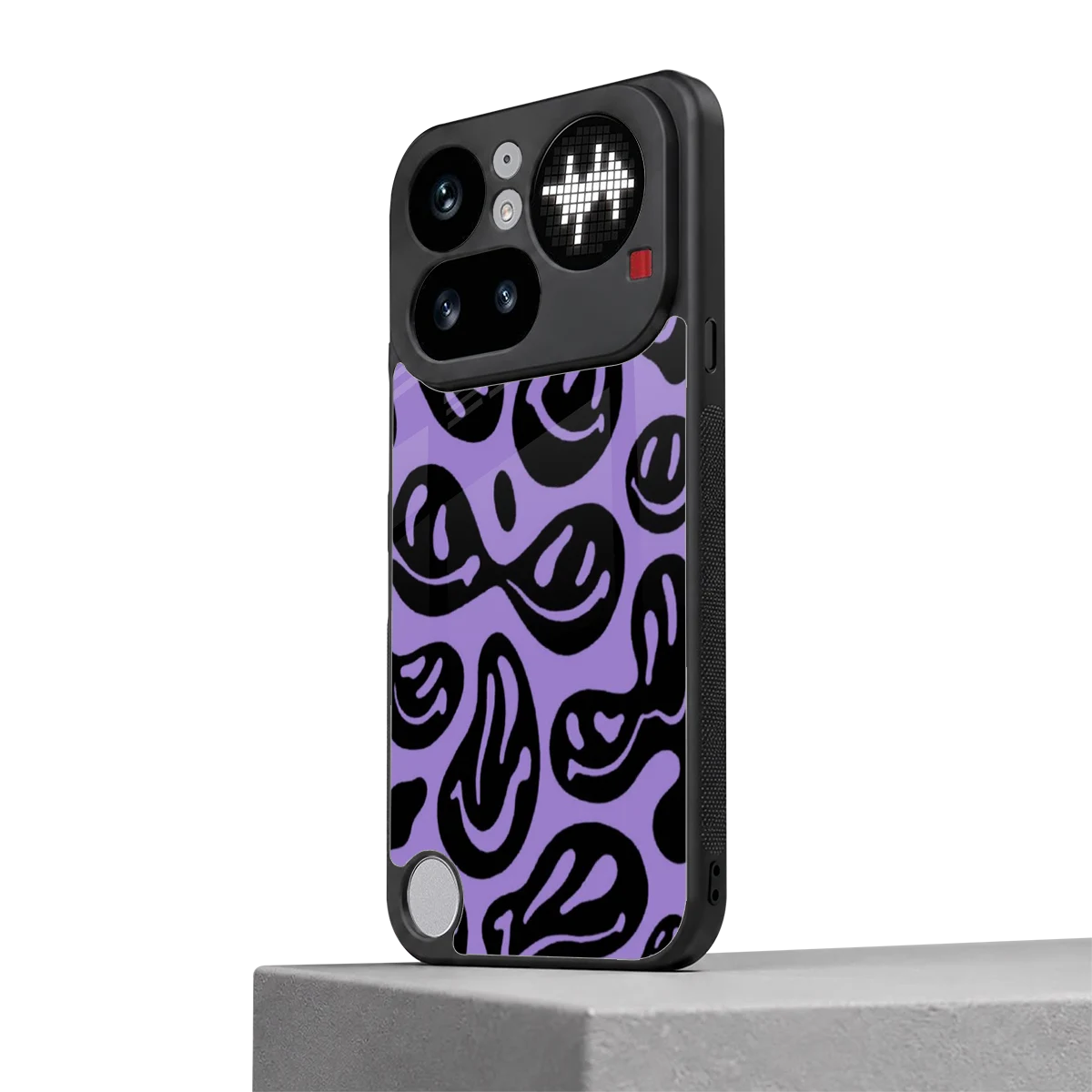 Acid Smiles Purple nothing phone 4a pro mobile cover | shockproof glass phone case