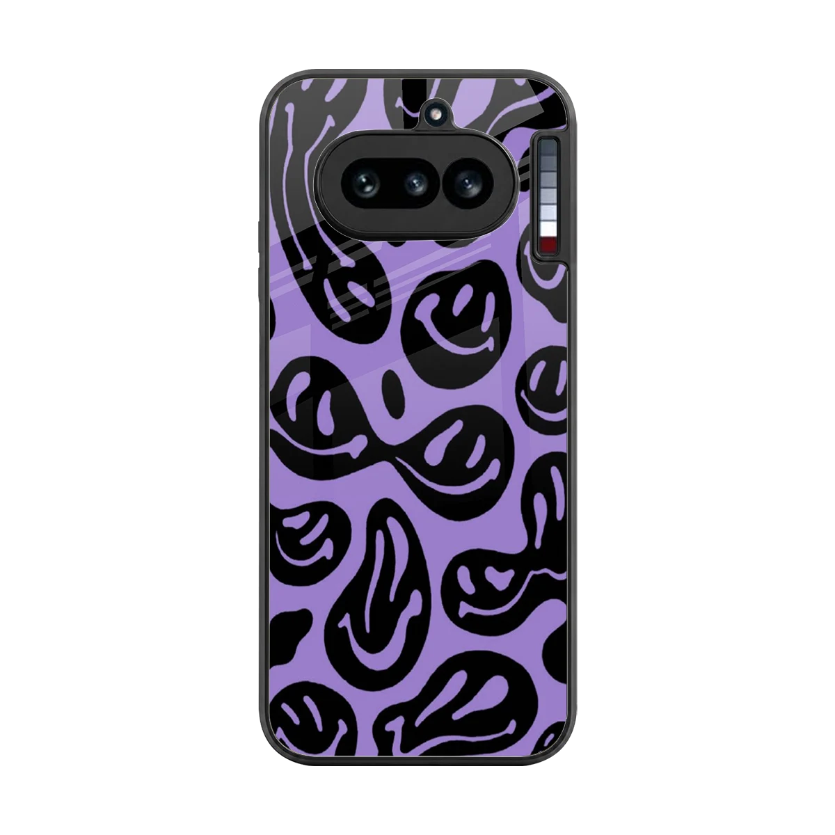 Acid Smiles Purple back phone cover | glass case for nothing phone 4a