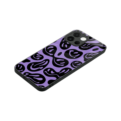 Acid Smiles Purple stylish phone case for oneplus 13s | glossy glass and slim fit