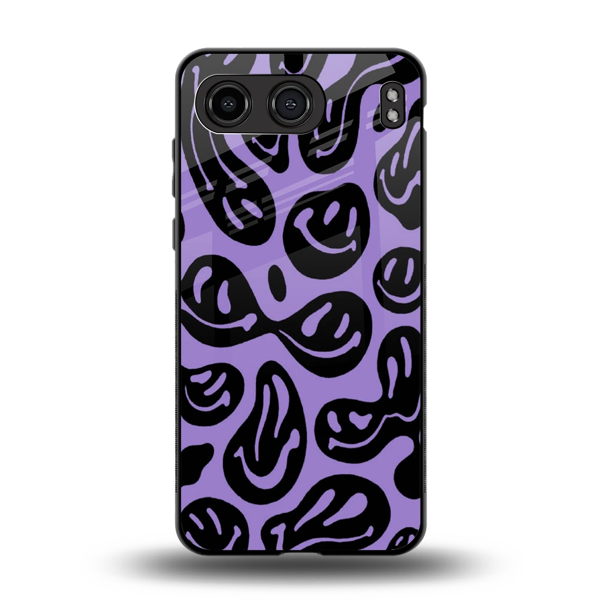 Acid Smiles Purple back phone cover | glass case for oneplus nord 4