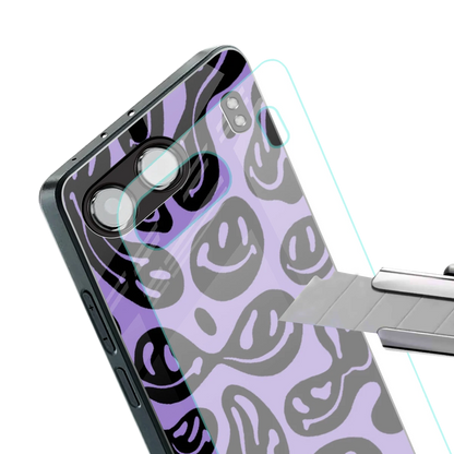 Acid Smiles Purple stylish phone case for oneplus nord 4 | glossy glass and slim fit