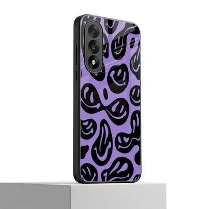 Acid Smiles Purple oneplus nord 5 mobile cover | shockproof glass phone case