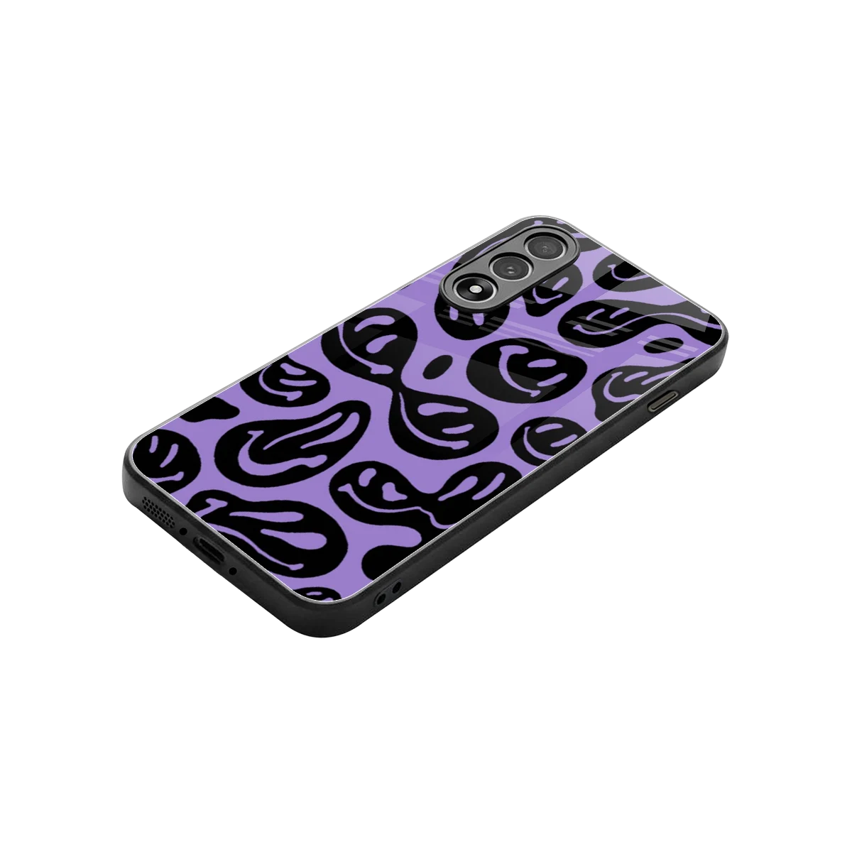Acid Smiles Purple stylish phone case for oneplus nord 5 | glossy glass and slim fit