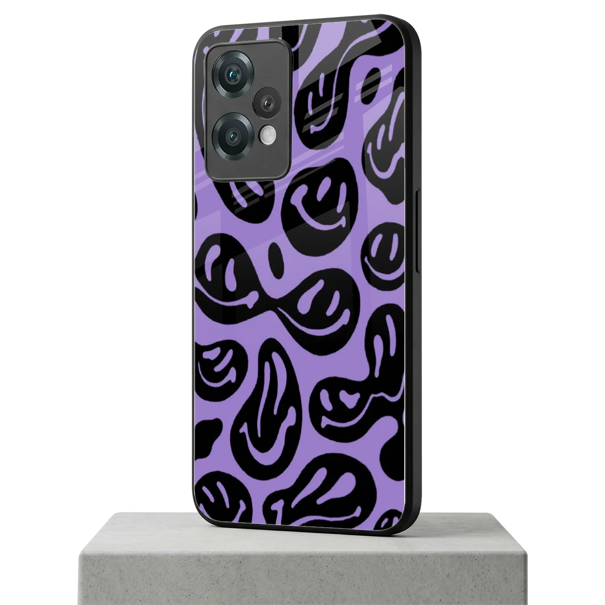 Acid Smiles Purple oneplus nord ce 2 lite mobile cover | shockproof glass phone case