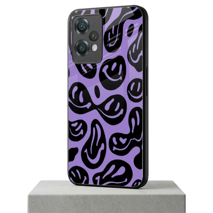 Acid Smiles Purple oneplus nord ce 2 lite mobile cover | shockproof glass phone case