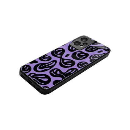 Acid Smiles Purple stylish phone case for oneplus nord ce 2 lite | glossy glass and slim fit