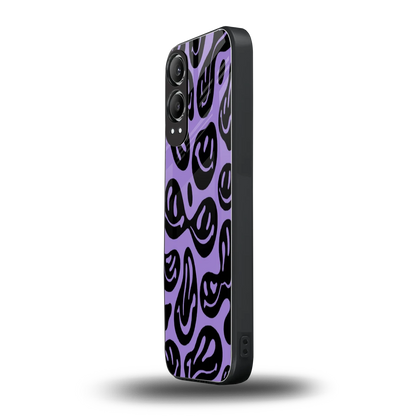 Acid Smiles Purple oneplus nord ce 4 lite mobile cover | shockproof glass phone case