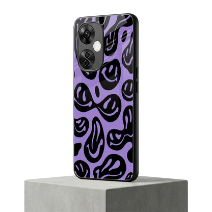 Acid Smiles Purple oneplus nord ce 3 lite mobile cover | shockproof glass phone case