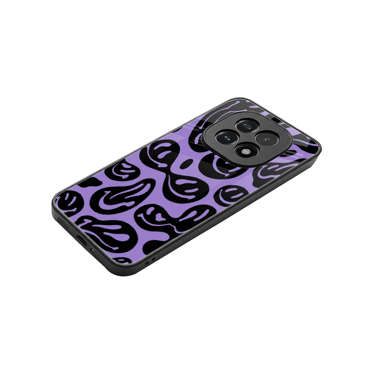 Acid Smiles Purple stylish phone case for oppo f29 5g | glossy glass and slim fit