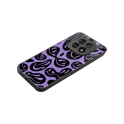 Acid Smiles Purple stylish phone case for oppo f29 5g | glossy glass and slim fit