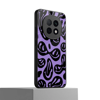 Acid Smiles Purple oppo f29 pro 5g mobile cover | shockproof glass phone case