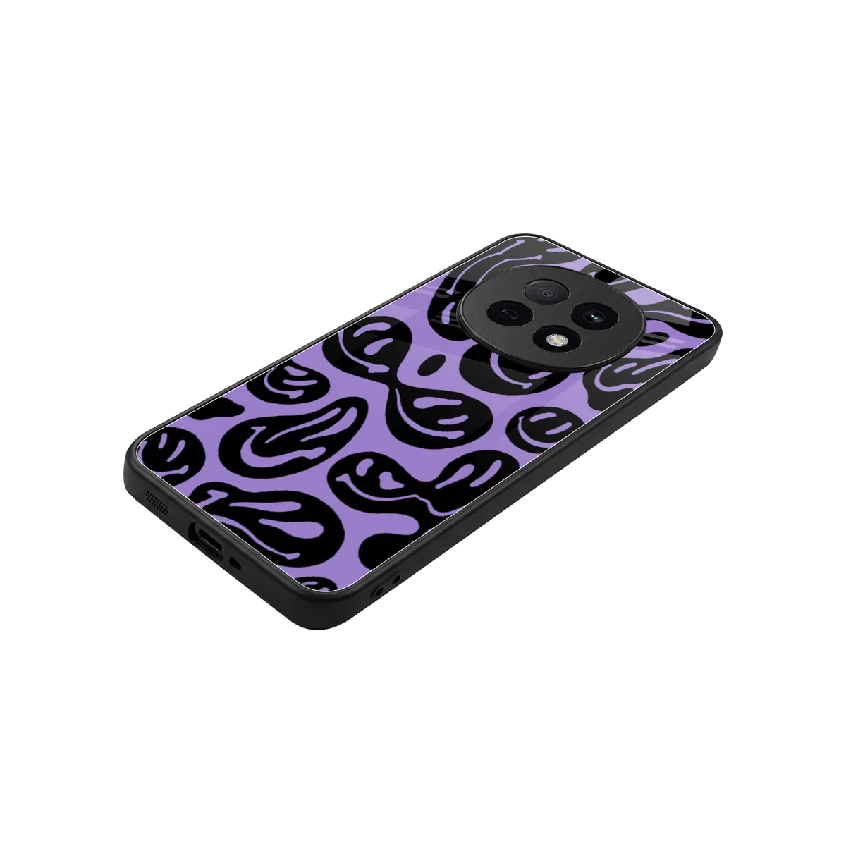 Acid Smiles Purple stylish phone case for oppo f29 pro 5g | glossy glass and slim fit