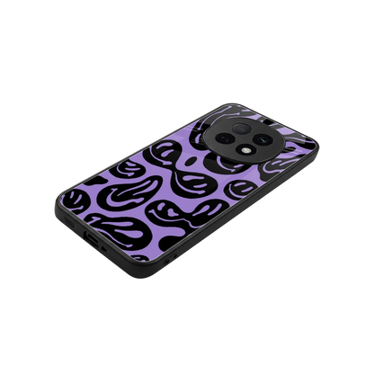 Acid Smiles Purple stylish phone case for oppo f29 pro 5g | glossy glass and slim fit