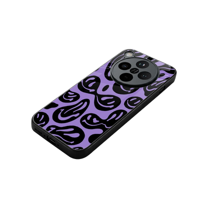 Acid Smiles Purple stylish phone case for oppo find x8 | glossy glass and slim fit