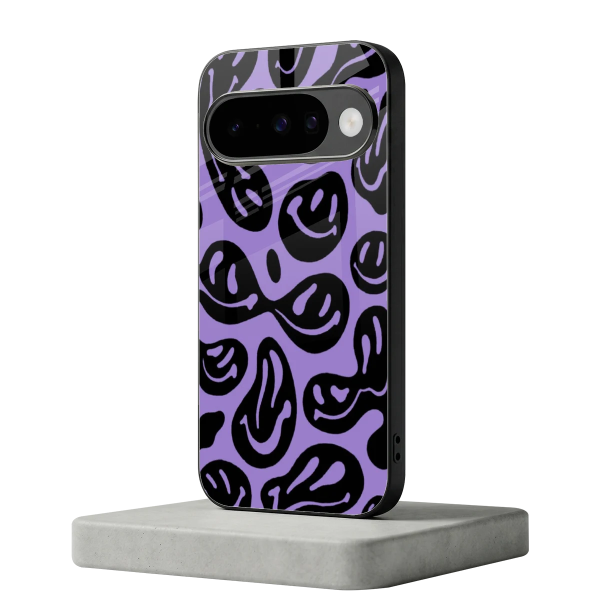 Acid Smiles Purple google pixel 10 mobile cover | shockproof glass phone case