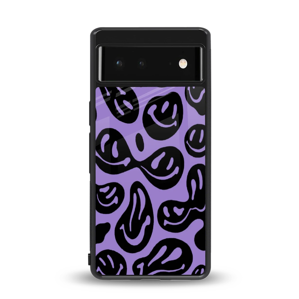 Acid Smiles Purple back phone cover | glass case for google pixel 6a