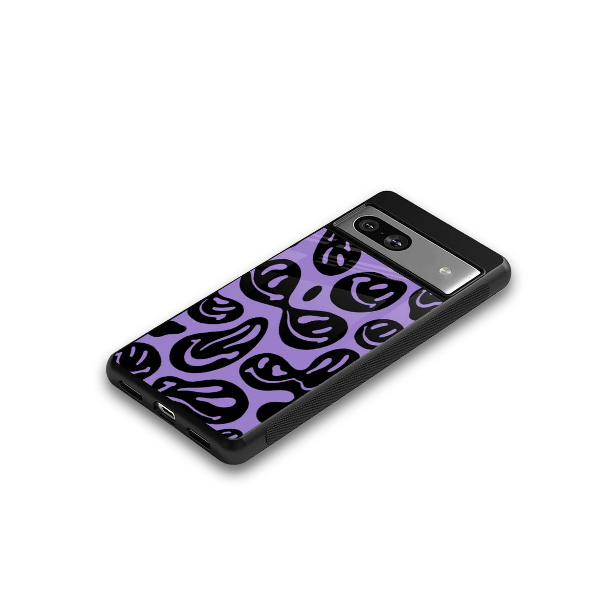 Acid Smiles Purple google pixel 7 mobile cover | shockproof glass phone case