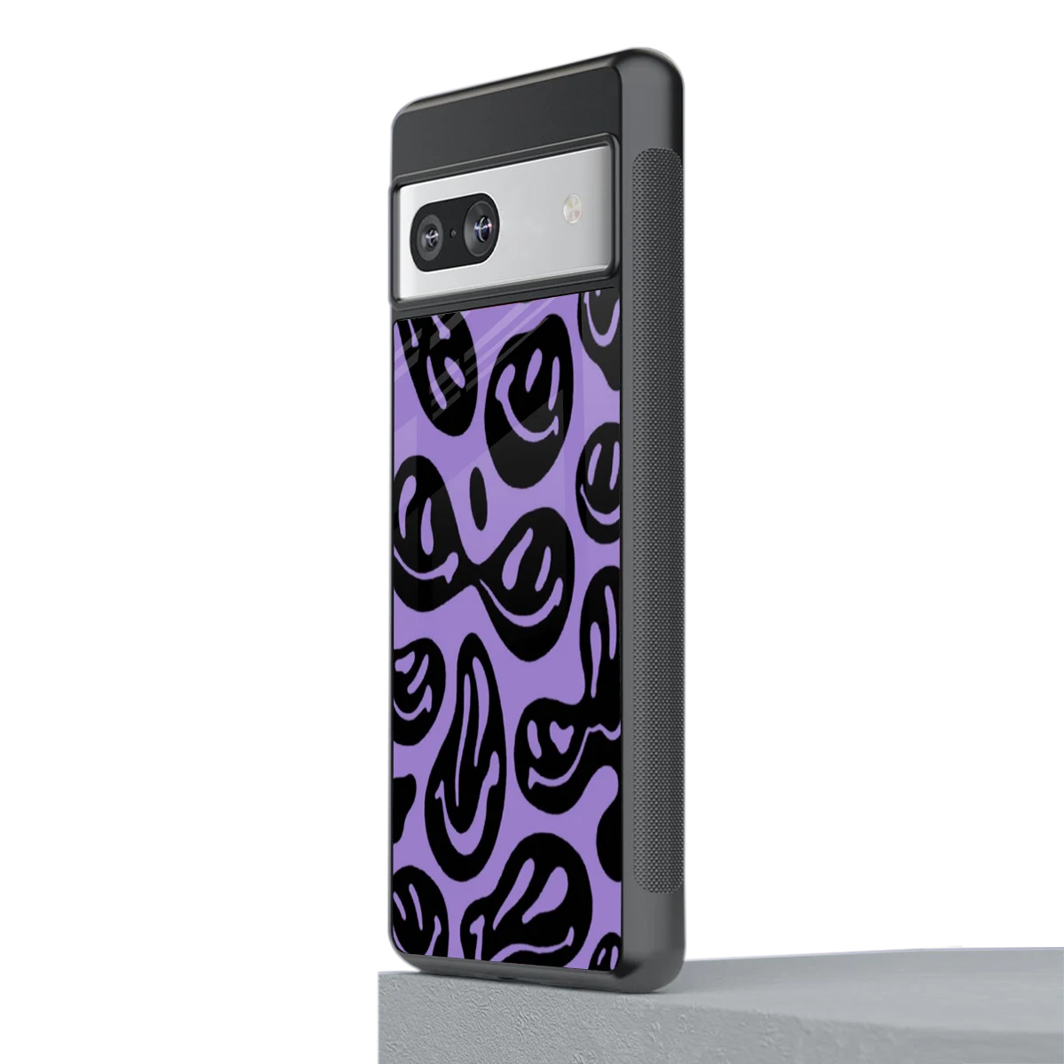 Acid Smiles Purple stylish phone case for google pixel 7 | glossy glass and slim fit