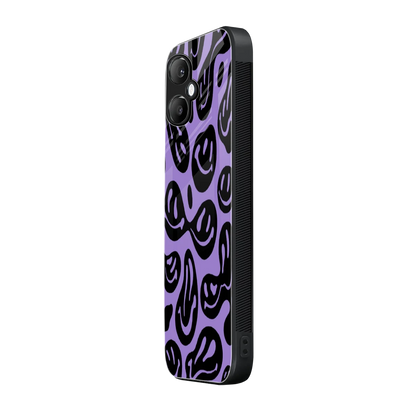 Acid Smiles Purple samsung galaxy a06 5g mobile cover | shockproof glass phone case