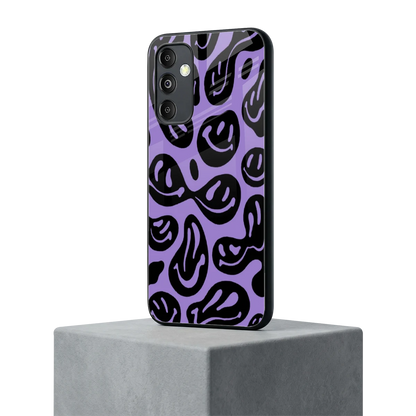Acid Smiles Purple samsung galaxy m14 5g mobile cover | shockproof glass phone case