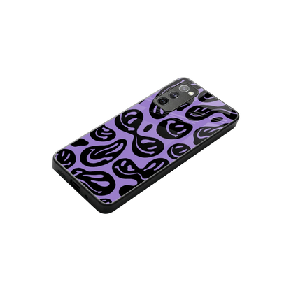 Acid Smiles Purple stylish phone case for samsung galaxy s20 fe | glossy glass and slim fit