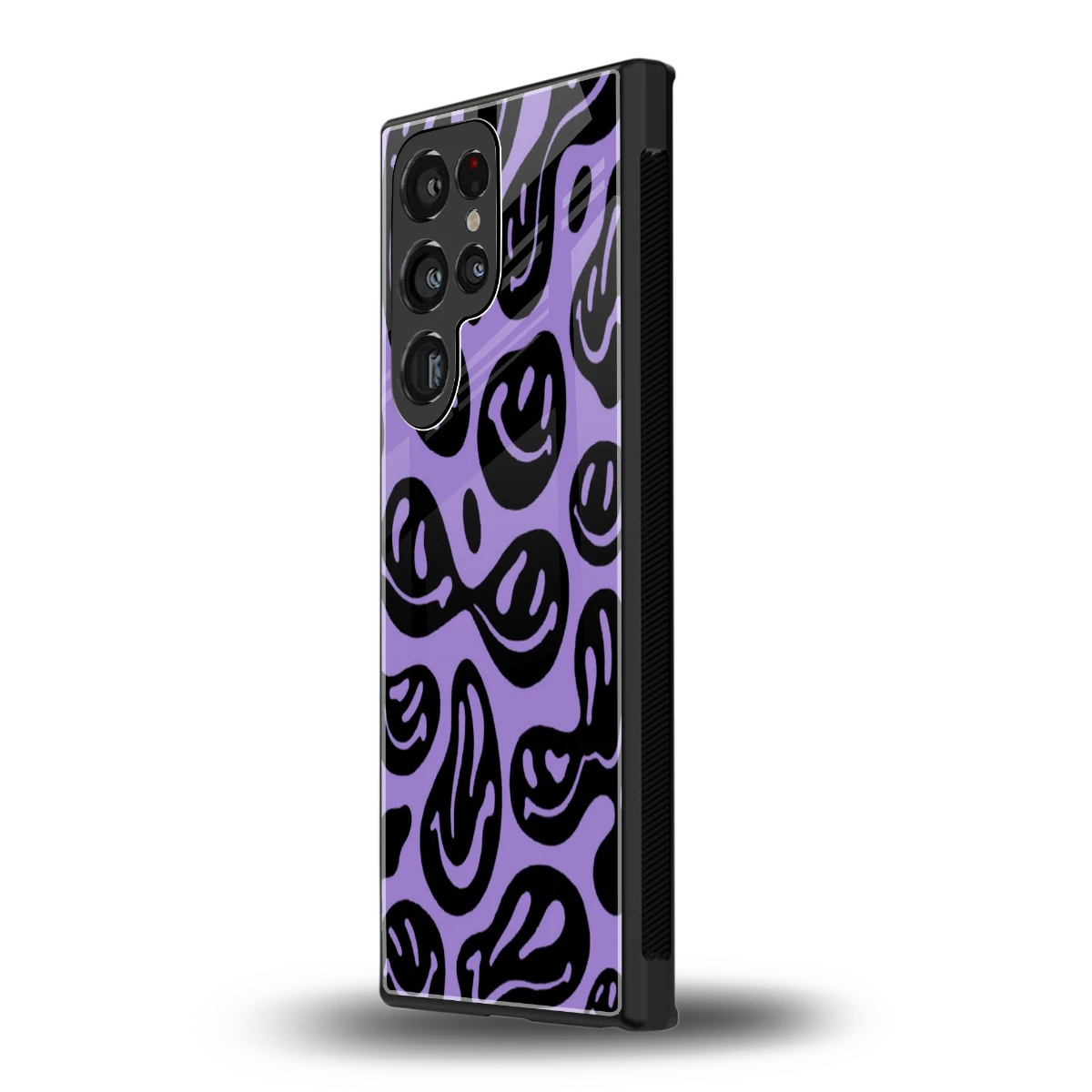 Acid Smiles Purple samsung galaxy s23 ultra mobile cover | shockproof glass phone case