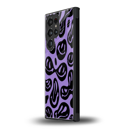 Acid Smiles Purple samsung galaxy s24 ultra mobile cover | shockproof glass phone case